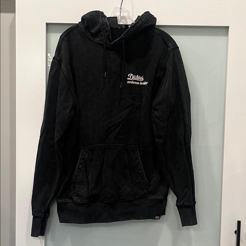 Dickies Workwear Heritage Black Hoodie with Logo, Size Medium